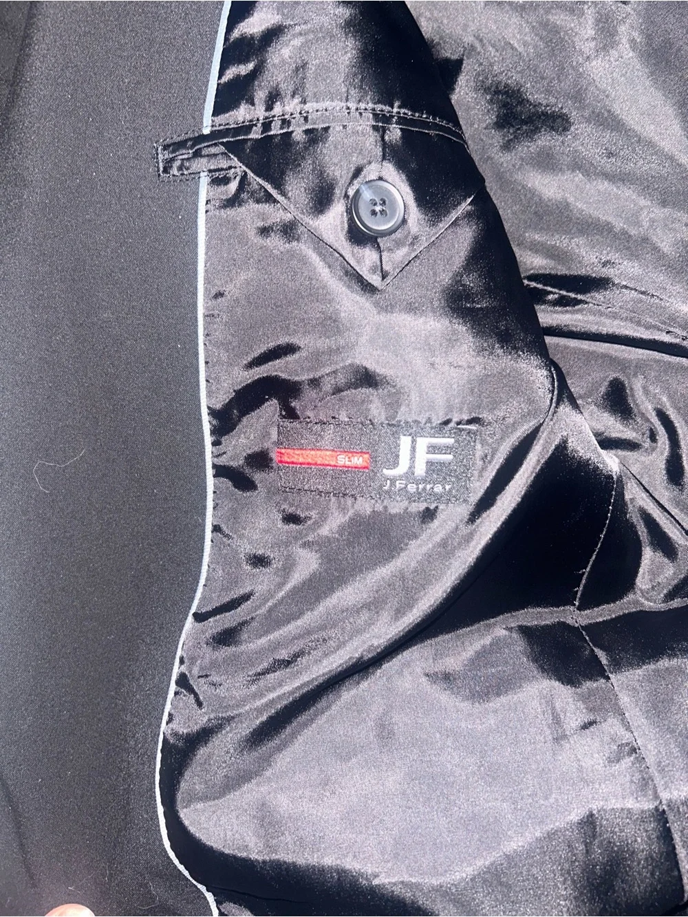 JF J. Ferrar Two piece suit black slim-fit